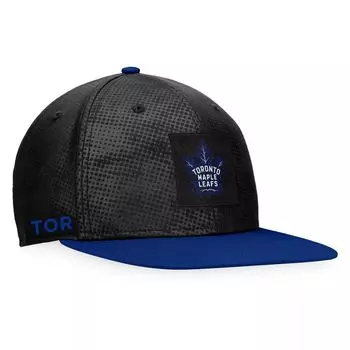 Мужская кепка Snapback с фирменным черным/синим логотипом Fanatics Toronto Maple Leafs Authentic Pro