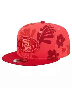 Мужская кепка Snapback Scarlet San Francisco 49ers Leafy 9FIFTY New Era, красный