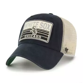 Мужская кепка Snapback Trucker Snapback Four Stroke Clean Up Black Chicago White Sox '47