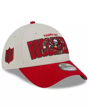 Мужская кепка Stone Red Tampa Bay Buccaneers 2023 NFL Draft 39THIRTY Flex Hat New Era