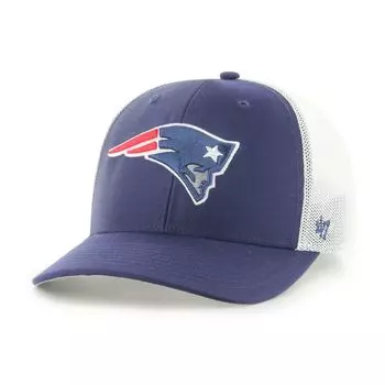 Мужская кепка темно-синего/белого цвета New England Patriots Trophy Trucker Flex '47