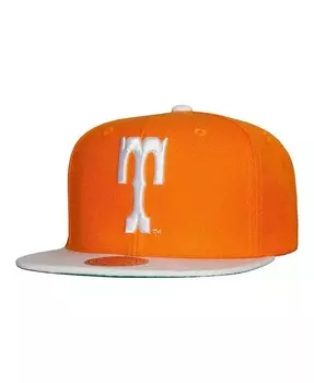 Мужская кепка Tennessee Orange, White Tennessee Volunteers 2-Tone 2.0 Snapback Mitchell & Ness, оранжевый
