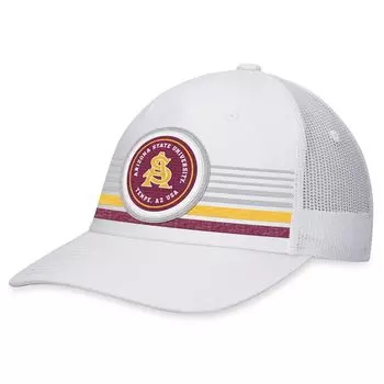 Мужская кепка Top of the World белого цвета, штат Аризона, Sun Devils Top Trace Trucker Snapback
