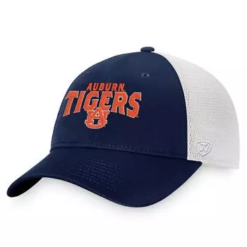Мужская кепка Top of the World Navy Auburn Tigers Breakout Trucker Snapback