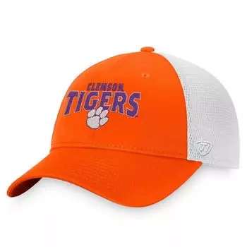 Мужская кепка Top of the World оранжевого цвета Clemson Tigers Breakout Trucker Snapback