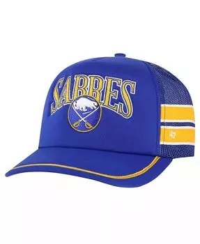 Мужская кепка Trucker Snapback Royal Buffalo Sabre с полосками по бокам '47 Brand, синий
