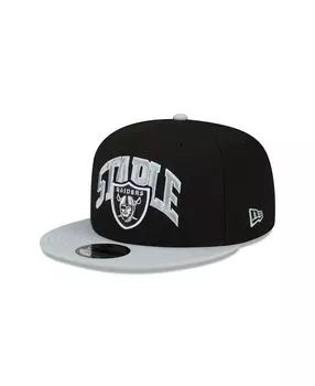 Мужская кепка X Staple Black, Grey Las Vegas Raiders Pigeon 9Fifty Snapback New Era