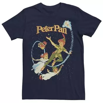 Мужская классическая детская летная футболка Disney Peter Pan Licensed Character