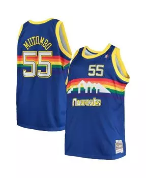 Мужская классическая джерси dikembe mutombo royal denver nuggets big and tall hardwood classics Mitchell & Ness