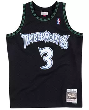 Мужская классическая джерси swingman stephon marbury minnesota timberwolves hardwood Mitchell & Ness, черный