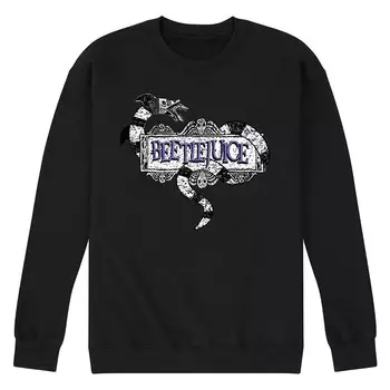 Мужская классическая флисовая толстовка Beetlejuice Licensed Character, черный