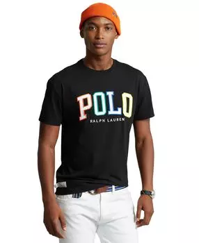 Мужская классическая футболка из джерси с логотипом Polo Ralph Lauren, мульти