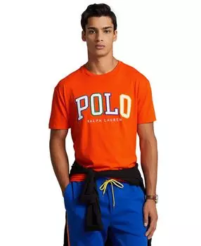 Мужская классическая футболка из джерси с логотипом Polo Ralph Lauren, мульти