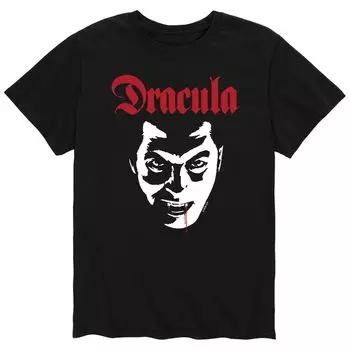 Мужская классическая футболка Monsters Dracula Face Licensed Character