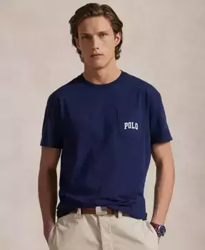 Мужская классическая футболка Polo Bear Polo Ralph Lauren, синий