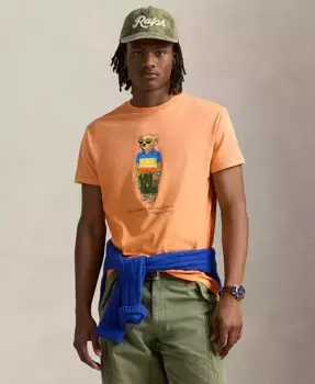 Мужская классическая футболка Polo Bear Polo Ralph Lauren, оранжевый