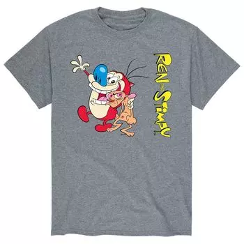 Мужская классическая футболка Ren & Stimpy Licensed Character