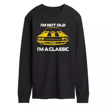 Мужская классическая футболка с длинными рукавами и рисунком I'm Not Old I'm Licensed Character