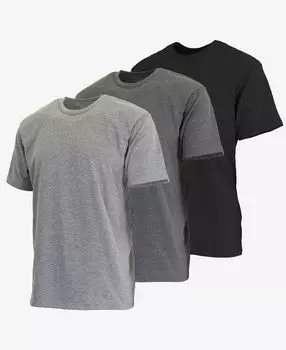 Мужская классическая футболка с коротким рукавом и круглым вырезом, 3 шт. Blue Ice