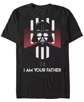 Мужская классическая футболка с коротким рукавом «Звездные войны: Дарт Вейдер, я твой отец» Fifth Sun, черный