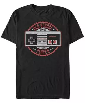 Мужская классическая футболка с короткими рукавами для контроллера NES Nintendo Nintendo Fifth Sun, черный