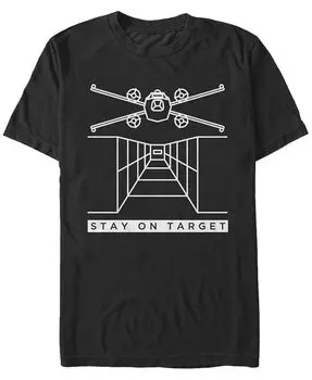 Мужская классическая футболка с короткими рукавами «Звездные войны» Stay On Target Fifth Sun, черный
