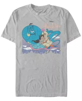 Мужская классическая футболка с круглым вырезом aladdin с короткими рукавами Fifth Sun, серебряный