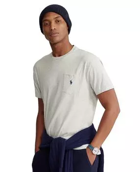 Мужская классическая футболка с круглым вырезом и карманами Polo Ralph Lauren, мульти