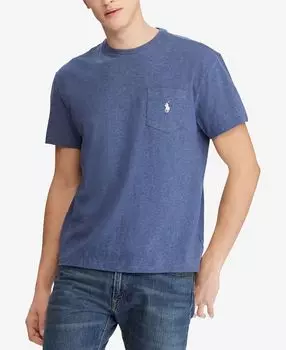 Мужская классическая футболка с круглым вырезом и карманами Polo Ralph Lauren, мульти