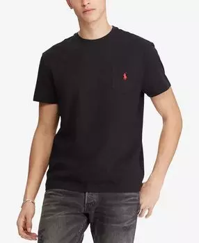 Мужская классическая футболка с круглым вырезом и карманами Polo Ralph Lauren, мульти