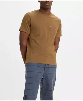 Мужская классическая футболка с круглым вырезом и короткими рукавами с карманами Levi's