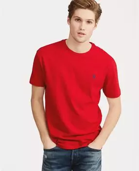 Мужская классическая футболка с круглым вырезом Polo Ralph Lauren, красный