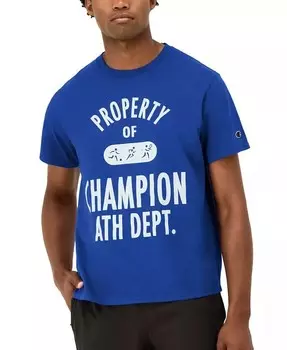 Мужская классическая футболка с логотипом Athletic Department Champion, синий