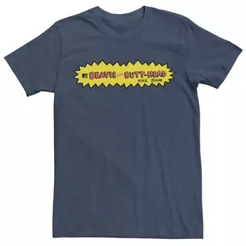 Мужская классическая футболка с логотипом Beavis And Butthead Licensed Character