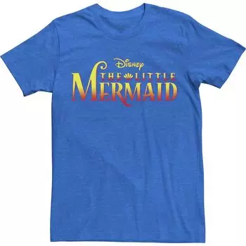 Мужская классическая футболка с логотипом Disney The Little Mermaid Licensed Character