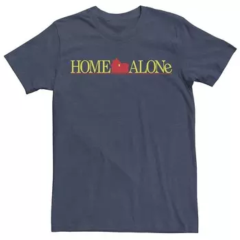 Мужская классическая футболка с логотипом Home Alone Licensed Character, цвет Navy Heather