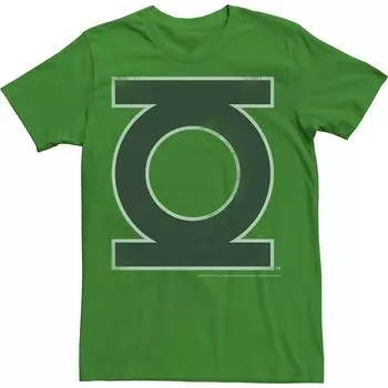Мужская классическая футболка с логотипом и кольцом Green Lantern Licensed Character