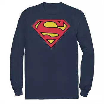 Мужская классическая футболка с логотипом на груди DC Comics Superman Licensed Character