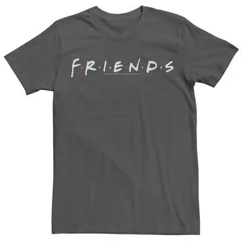 Мужская классическая футболка с логотипом на груди Friends Licensed Character