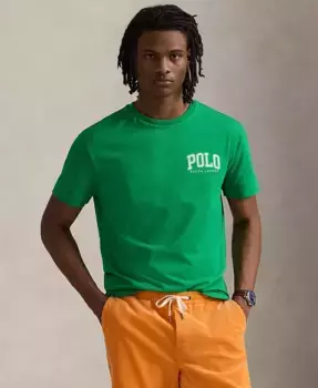 Мужская классическая футболка с логотипом Polo Ralph Lauren, зеленый
