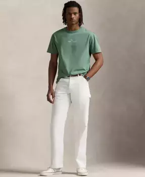 Мужская классическая футболка с логотипом Polo Ralph Lauren, зеленый
