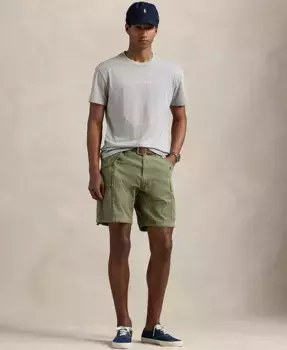 Мужская классическая футболка с логотипом Polo Ralph Lauren, серый