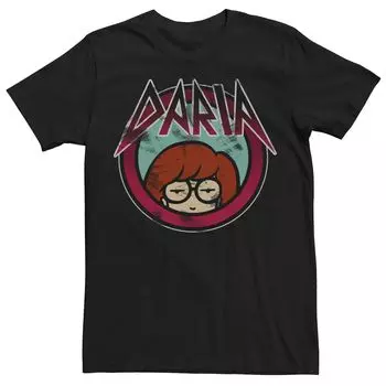 Мужская классическая футболка с металлическим логотипом Daria Licensed Character