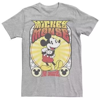 Мужская классическая футболка с Микки Маусом Disney Mickey с полным портретом Licensed Character
