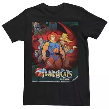 Мужская классическая футболка с плакатом ThunderCats Group Shot Licensed Character