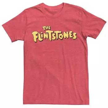 Мужская классическая футболка с простым логотипом The Flintstones Licensed Character