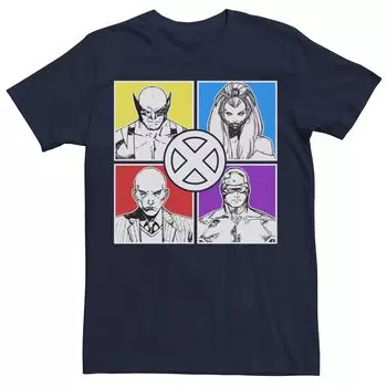 Мужская классическая футболка с рисунком Marvel X-Men Licensed Character