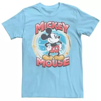 Мужская классическая футболка с рисунком Микки Мауса Disney's, нарисованная аэрографом Licensed Character