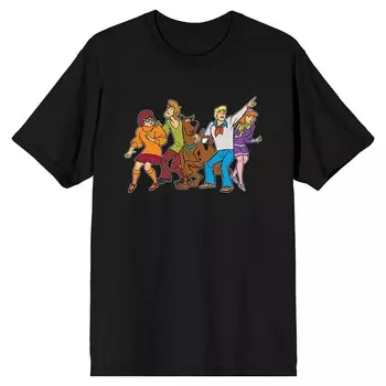 Мужская классическая футболка с рисунком Скуби-Ду Licensed Character, черный