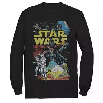 Мужская классическая футболка с рисунком Star Wars Rebel Licensed Character